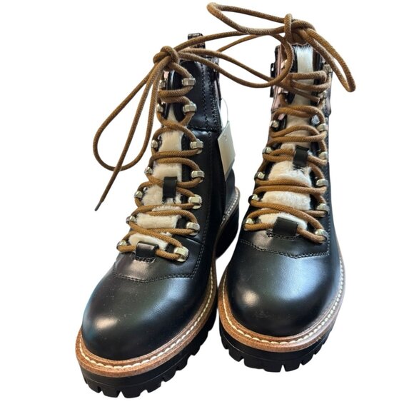 Women's Black Ankle Lace-Up Boots Sz 5 NWT - Picture 2 of 10